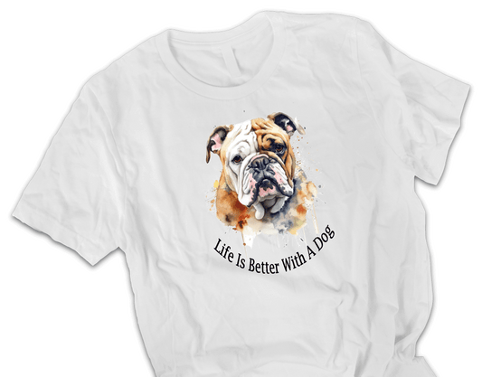 Bulldog printed t-shirt