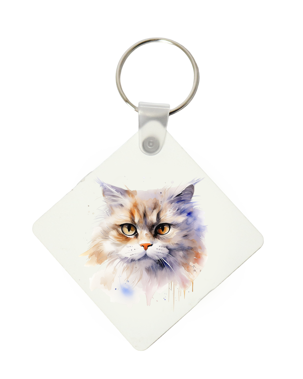 Watercolour Persian printed keyring