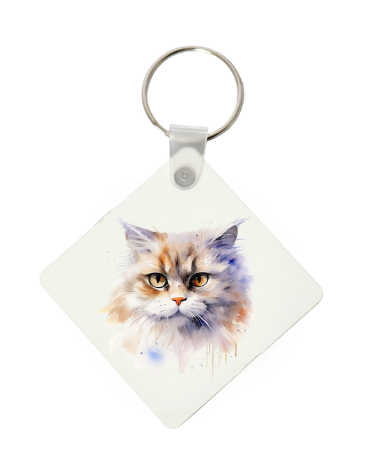 Watercolour Persian printed keyring