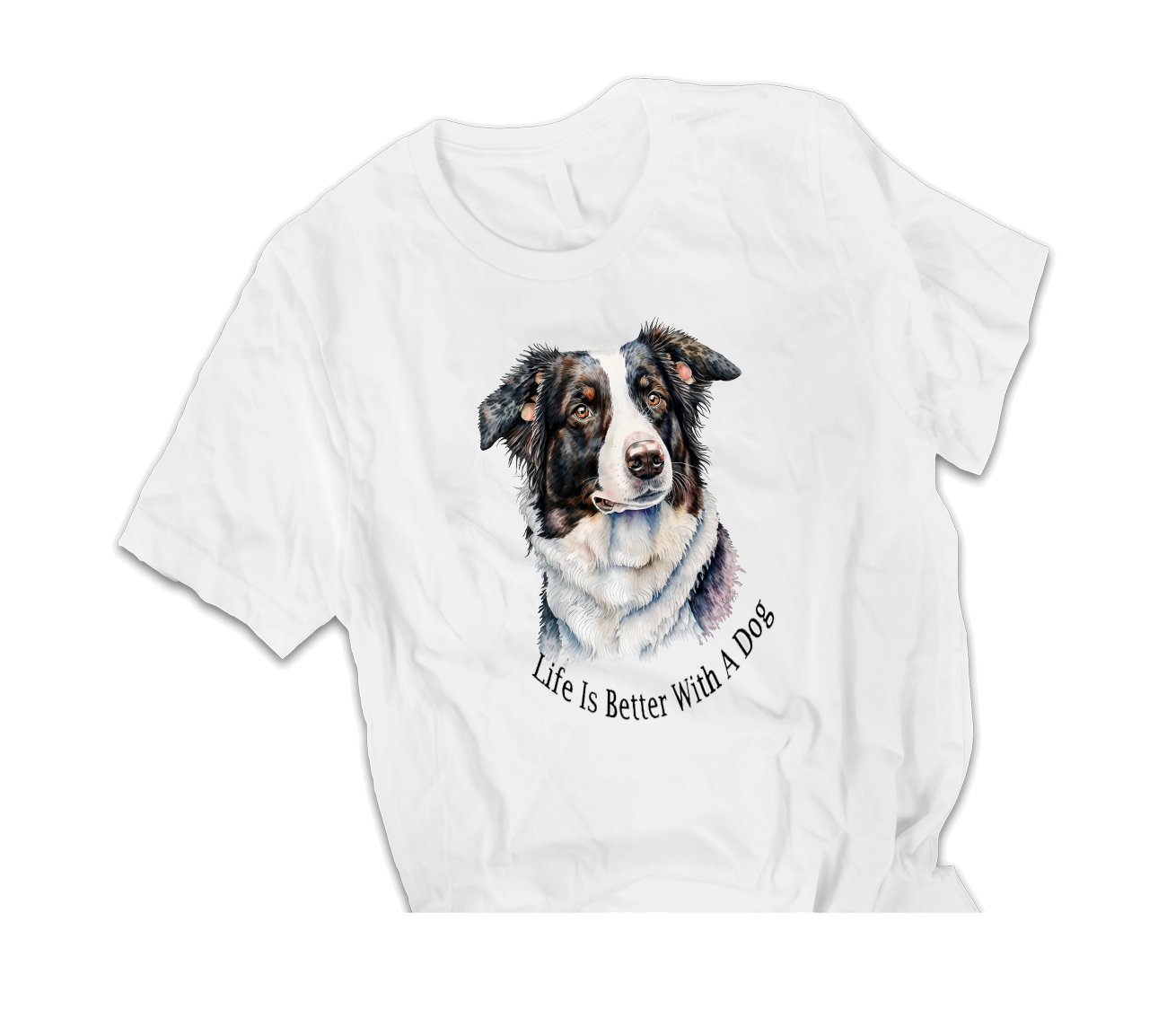 Collie Dog printed t-shirt