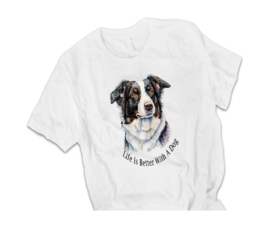 Collie Dog printed t-shirt