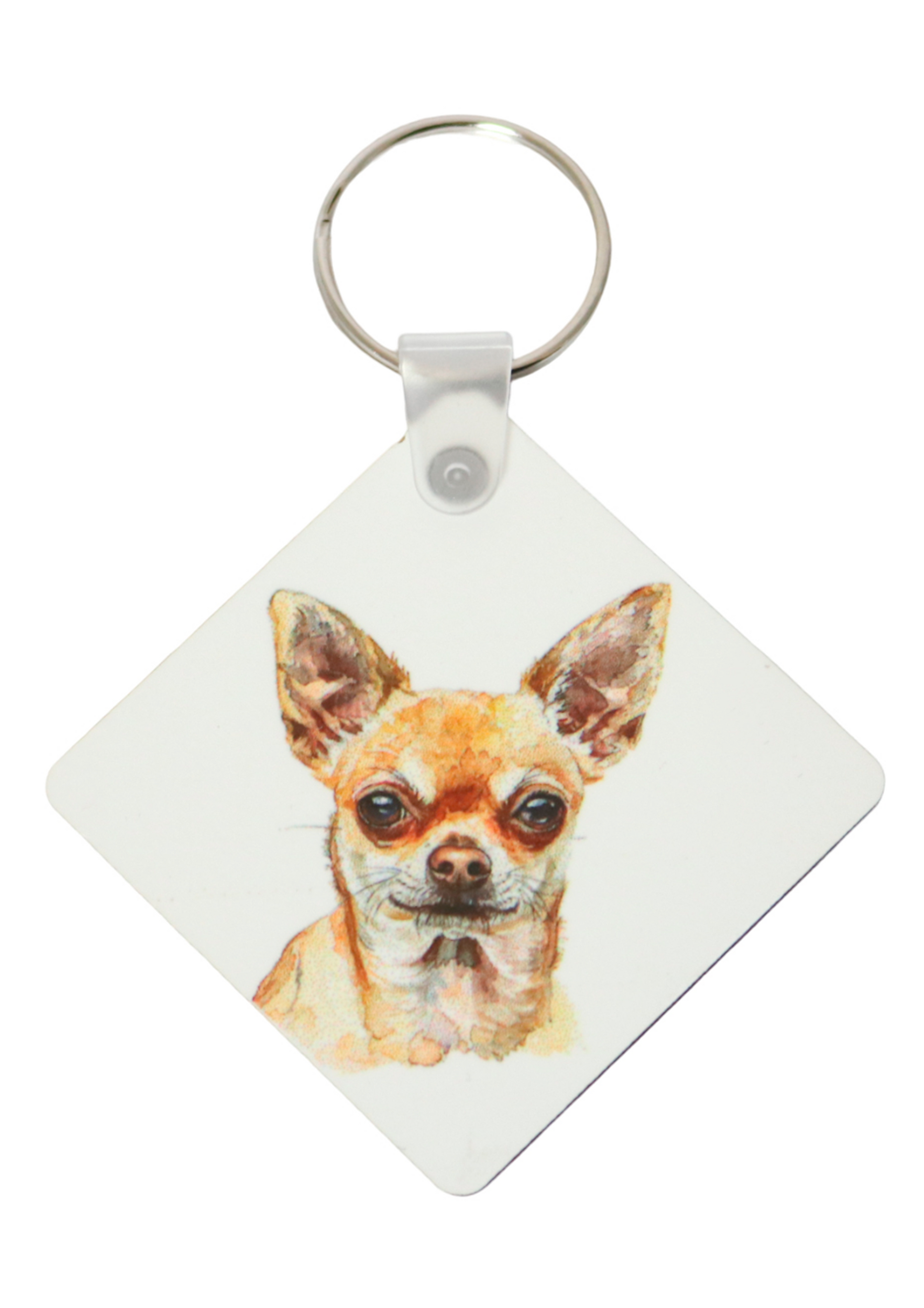 Chihuahua printed keyring