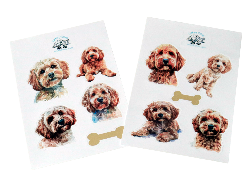 Pack of 10 Stickers - Cockapoo