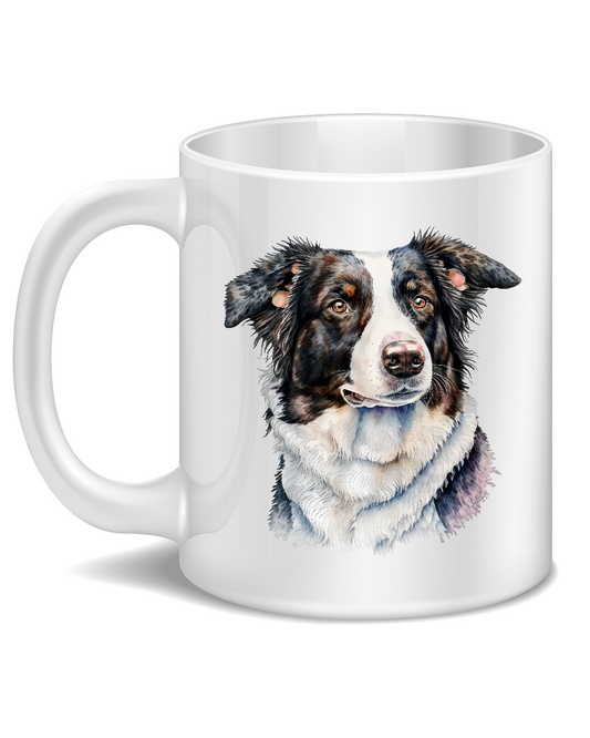 Collie Dog printed mug