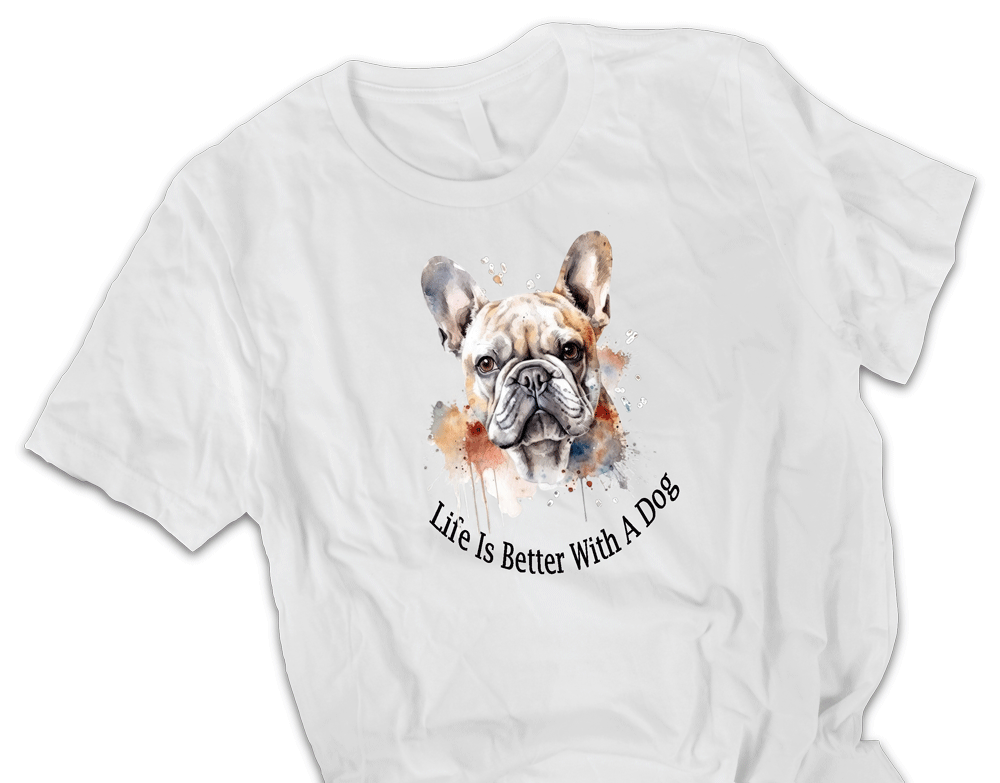 French Bulldog printed t-shirt