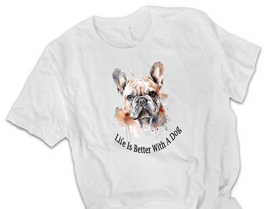 French Bulldog printed t-shirt