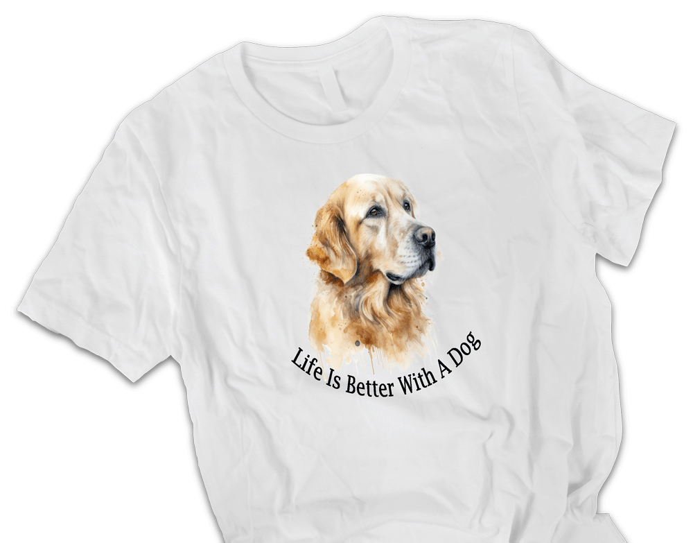 Golden Retriever printed t-shirt