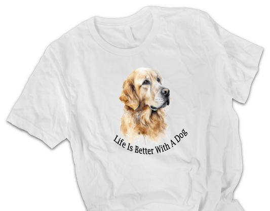 Golden Retriever printed t-shirt