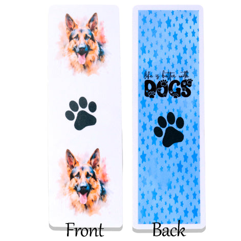 German Shepherd Printed Bookmark