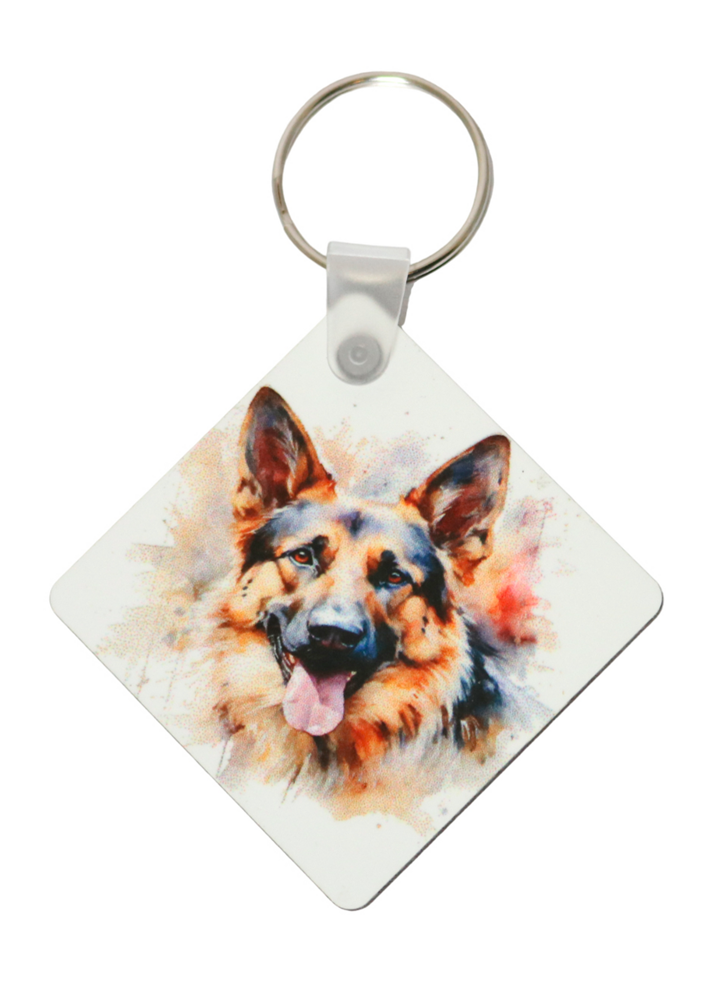 German Shepherd printed keyring