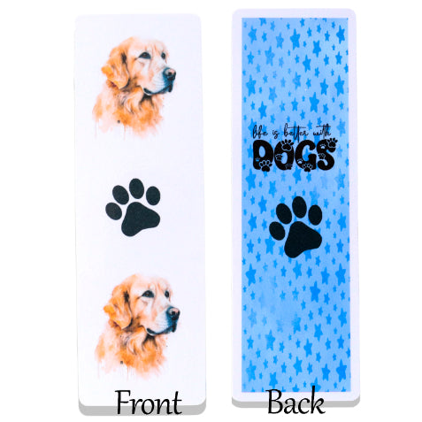 Golden Retriever Printed Bookmark