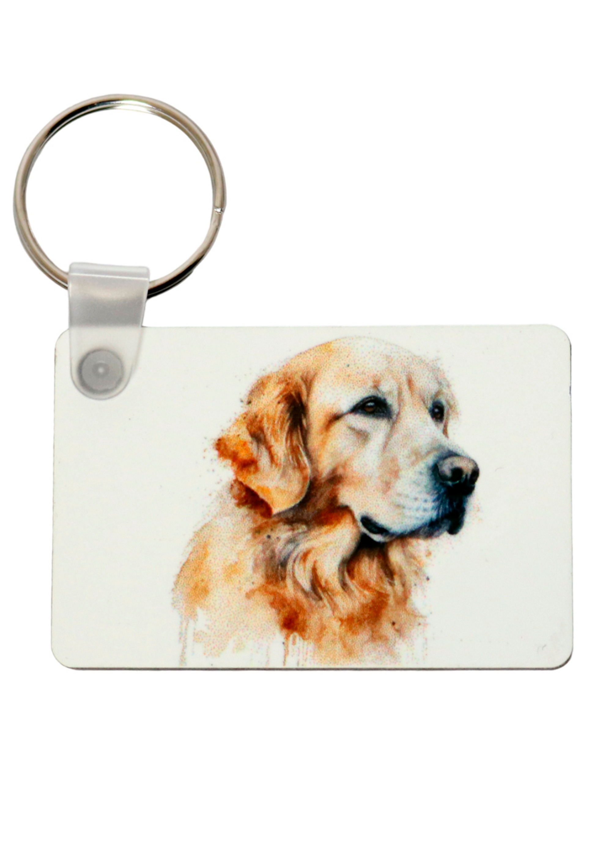 Golden Retriever printed keyring