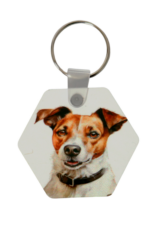 Jack Russell printed keyring