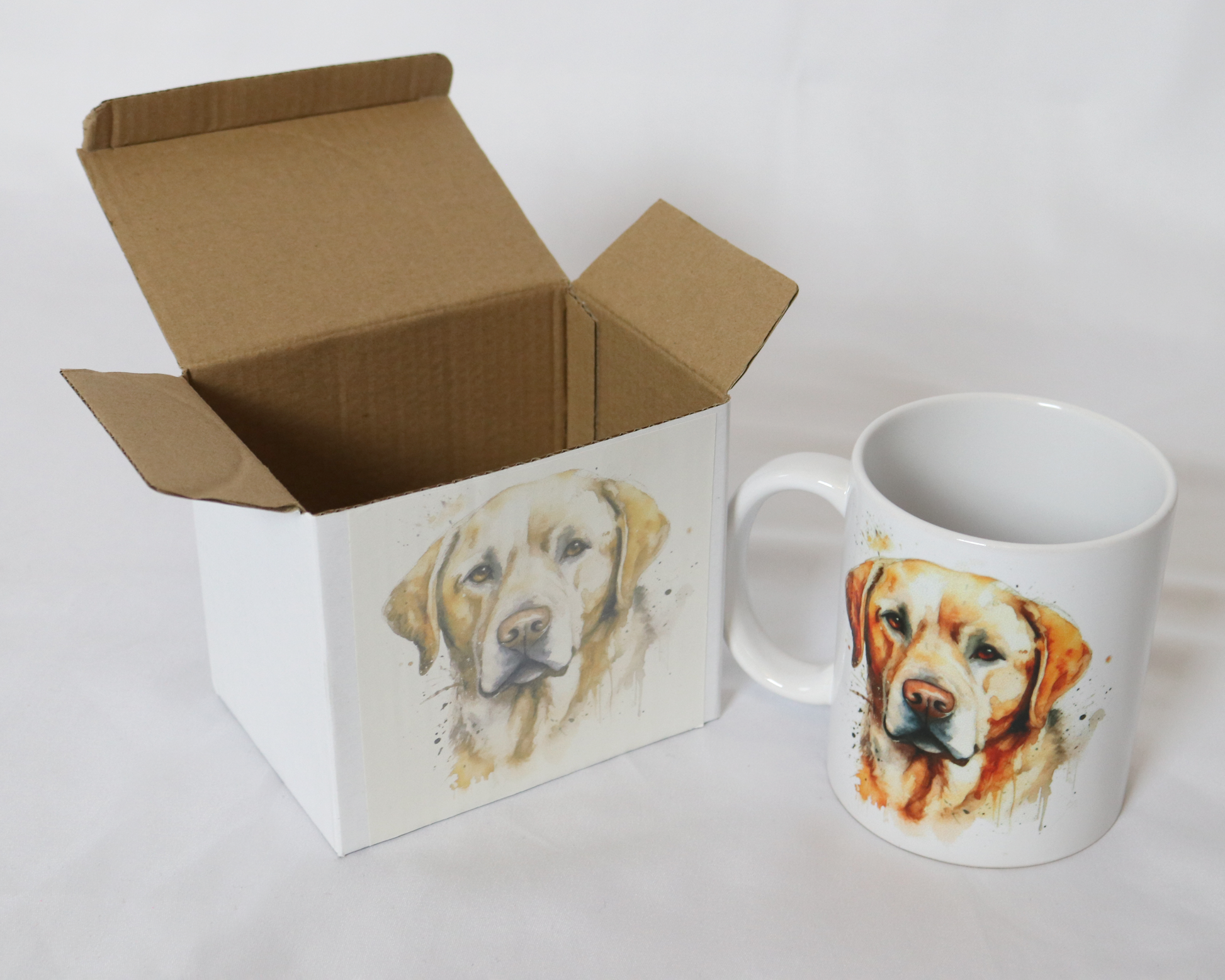 Labrador printed mug with gift box