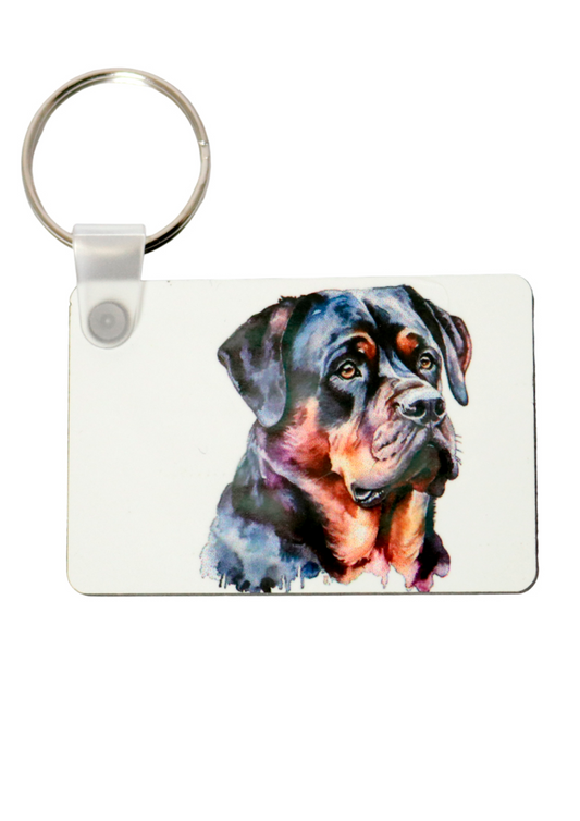 Rottweiler printed keyring