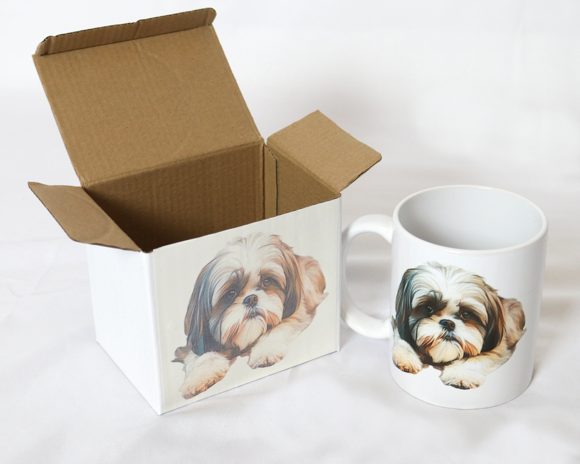 shih tzu printed mug with gift box 