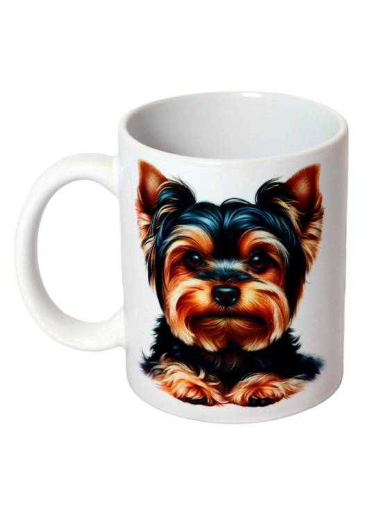 yorkshire terrier printed mug